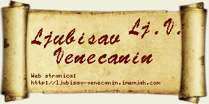 Ljubisav Venečanin vizit kartica